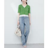 【natural couture】フェイクレイヤードカーデ | NICE CLAUP / OLIVE des OLIVE OUTLET | 詳細画像1
