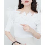 オフ | 【natural couture】リボン×リボンリブニット | NICE CLAUP / OLIVE des OLIVE　OUTLET