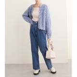 【natural couture】スクエアネックランダムテレコTOPS | NICE CLAUP / OLIVE des OLIVE　OUTLET | 詳細画像8 