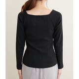 【natural couture】スクエアネックランダムテレコTOPS | NICE CLAUP / OLIVE des OLIVE　OUTLET | 詳細画像23 