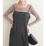 【natural couture】スクエアネックランダムテレコTOPS | NICE CLAUP / OLIVE des OLIVE　OUTLET | 詳細画像10 