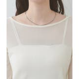 【natural couture】ネットチュール配色柄刺繍プルオーバー | NICE CLAUP / OLIVE des OLIVE　OUTLET | 詳細画像24 