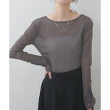 【natural couture】ネットチュール配色柄刺繍プルオーバー | NICE CLAUP / OLIVE des OLIVE　OUTLET | 詳細画像17 