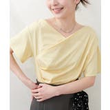 イエロー | 【natural couture】ドレープカットプルオーバー | NICE CLAUP / OLIVE des OLIVE OUTLET