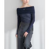 【natural couture】シアーギャザーオフショルプルオーバー | NICE CLAUP / OLIVE des OLIVE　OUTLET | 詳細画像18 