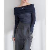 【natural couture】シアーギャザーオフショルプルオーバー | NICE CLAUP / OLIVE des OLIVE　OUTLET | 詳細画像19 