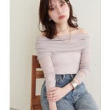 【natural couture】シアーギャザーオフショルプルオーバー | NICE CLAUP / OLIVE des OLIVE　OUTLET | 詳細画像24 