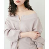 【natural couture】Wzipふわもちダンボールプルオーバー | NICE CLAUP / OLIVE des OLIVE OUTLET | 詳細画像1