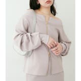 グレージュ | 【natural couture】Wzipふわもちダンボールプルオーバー | NICE CLAUP / OLIVE des OLIVE OUTLET