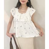 【natural couture】フラワー刺繍フリルショルダーキャミ | NICE CLAUP / OLIVE des OLIVE OUTLET | 詳細画像18