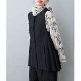 【natural couture】オケージョン対応可 / ツイルタックベスト | NICE CLAUP / OLIVE des OLIVE OUTLET | 詳細画像21