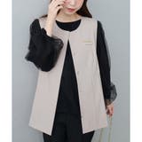 【natural couture】オケージョン対応可 / ツイルタックベスト | NICE CLAUP / OLIVE des OLIVE OUTLET | 詳細画像5
