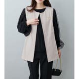 【natural couture】オケージョン対応可 / ツイルタックベスト | NICE CLAUP / OLIVE des OLIVE OUTLET | 詳細画像6