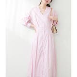 【natural couture】タックシャツワンピース | NICE CLAUP / OLIVE des OLIVE OUTLET | 詳細画像1