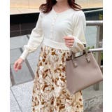 前後2way花柄ドッキングニットワンピース | NICE CLAUP / OLIVE des OLIVE OUTLET | 詳細画像37