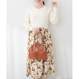 前後2way花柄ドッキングニットワンピース | NICE CLAUP / OLIVE des OLIVE OUTLET | 詳細画像4