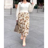 前後2way花柄ドッキングニットワンピース | NICE CLAUP / OLIVE des OLIVE OUTLET | 詳細画像33