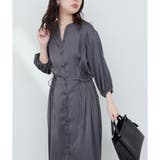 【natural couture】たっぷりギャザーサテンワンピース | NICE CLAUP / OLIVE des OLIVE　OUTLET | 詳細画像13 