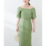 【natural couture】〈ako〉綿麻パフ袖ワンピース | NICE CLAUP / OLIVE des OLIVE OUTLET | 詳細画像8