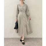 【natural couture】オープンネックレディワンピース | NICE CLAUP / OLIVE des OLIVE　OUTLET | 詳細画像1 