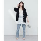 【natural couture】立体チュール切替キャミワンピース | NICE CLAUP / OLIVE des OLIVE OUTLET | 詳細画像3