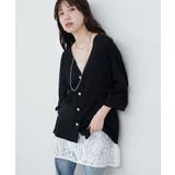 【natural couture】立体チュール切替キャミワンピース | NICE CLAUP / OLIVE des OLIVE OUTLET | 詳細画像6