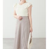 フリル袖ニットドッキングワンピース | NICE CLAUP / OLIVE des OLIVE OUTLET | 詳細画像5