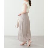 アイボリー | フリル袖ニットドッキングワンピース | NICE CLAUP / OLIVE des OLIVE OUTLET