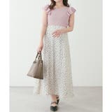 ピンク | フリル袖ニットドッキングワンピース | NICE CLAUP / OLIVE des OLIVE OUTLET