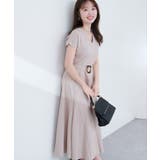 グレージュ | 【natural couture】【sherbet line】Vネックカットソー… | NICE CLAUP / OLIVE des OLIVE　OUTLET