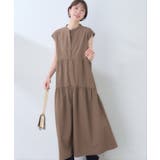 ブラウン | 【natural couture】【WEB限定】ノースリティアードワンピース | NICE CLAUP / OLIVE des OLIVE　OUTLET