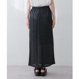 【natural couture】ラメリブタイトスカート | NICE CLAUP / OLIVE des OLIVE　OUTLET | 詳細画像3 