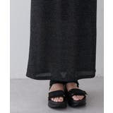 【natural couture】ラメリブタイトスカート | NICE CLAUP / OLIVE des OLIVE　OUTLET | 詳細画像6 