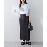 【natural couture】ラメリブタイトスカート | NICE CLAUP / OLIVE des OLIVE　OUTLET | 詳細画像7 