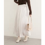 【natural couture】レザータッチプリーツラップスカート | NICE CLAUP / OLIVE des OLIVE　OUTLET | 詳細画像10 