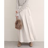 【natural couture】レザータッチプリーツラップスカート | NICE CLAUP / OLIVE des OLIVE　OUTLET | 詳細画像14 