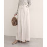 【natural couture】レザータッチプリーツラップスカート | NICE CLAUP / OLIVE des OLIVE　OUTLET | 詳細画像16 