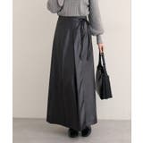 【natural couture】レザータッチプリーツラップスカート | NICE CLAUP / OLIVE des OLIVE　OUTLET | 詳細画像29 