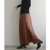 【natural couture】レザータッチプリーツラップスカート | NICE CLAUP / OLIVE des OLIVE　OUTLET | 詳細画像35 