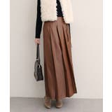 【natural couture】レザータッチプリーツラップスカート | NICE CLAUP / OLIVE des OLIVE　OUTLET | 詳細画像40 