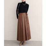 【natural couture】レザータッチプリーツラップスカート | NICE CLAUP / OLIVE des OLIVE　OUTLET | 詳細画像41 