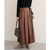 【natural couture】レザータッチプリーツラップスカート | NICE CLAUP / OLIVE des OLIVE　OUTLET | 詳細画像44 
