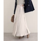 オフ | 【natural couture】レザータッチプリーツラップスカート | NICE CLAUP / OLIVE des OLIVE　OUTLET