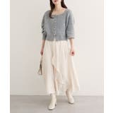 【natural couture】ウエストベルト付きラッフルデザインスカート | NICE CLAUP / OLIVE des OLIVE OUTLET | 詳細画像2