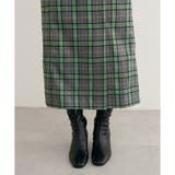 【natural couture】デザイン釦ラップ風チェックスカート | NICE CLAUP / OLIVE des OLIVE OUTLET | 詳細画像20