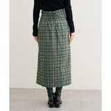 【natural couture】デザイン釦ラップ風チェックスカート | NICE CLAUP / OLIVE des OLIVE OUTLET | 詳細画像16