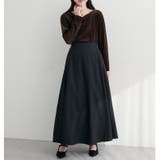 【natural couture】ハイウエストベルトフレアスカート | NICE CLAUP / OLIVE des OLIVE OUTLET | 詳細画像14