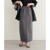チャコール | 【natural couture】【ako】セルフカットタイトスカート | NICE CLAUP / OLIVE des OLIVE　OUTLET