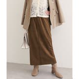 ブラウン | 【natural couture】マルチウェイカットスウェードスカート | NICE CLAUP / OLIVE des OLIVE　OUTLET