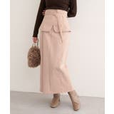 ピンク | 【natural couture】コルセットベルトデニムスカート | NICE CLAUP / OLIVE des OLIVE　OUTLET